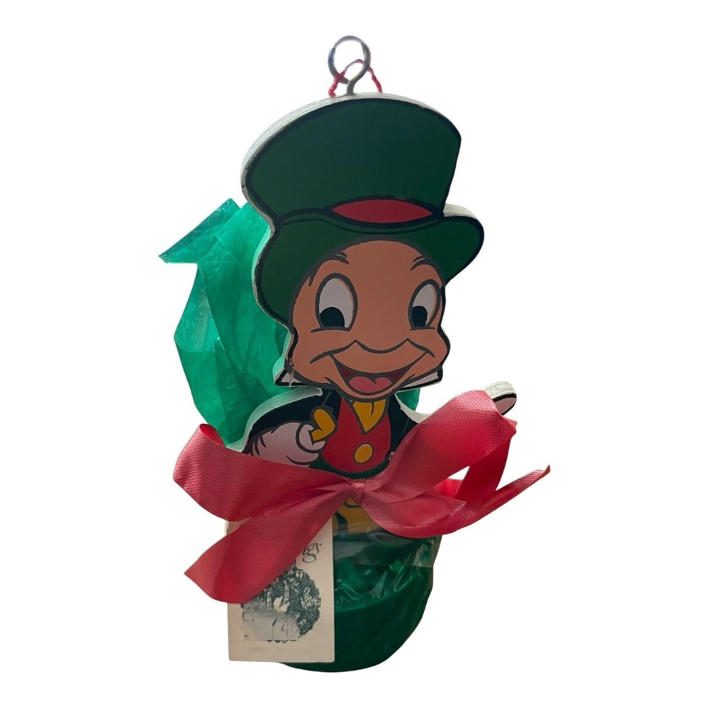 Vintage Jiminy Cricket‎ Wood Ornament Dated 1988 NWT